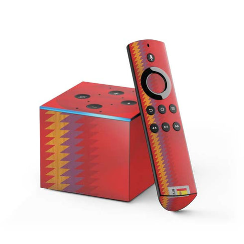 Spain Soccer Flag Fire TV Cube Skin